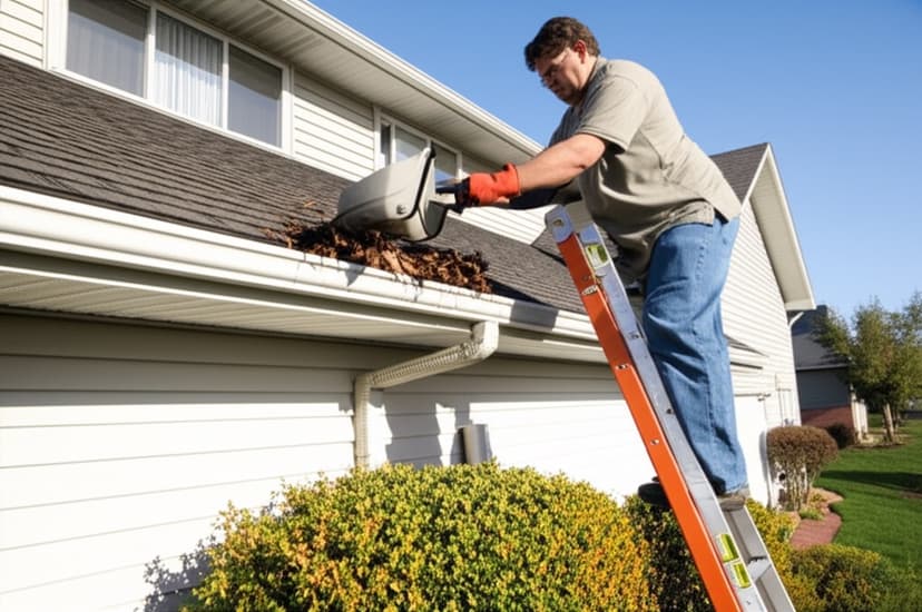 Meadows Exteriors gutter cleaning service in Radford, Christiansburg, and Blacksburg Virginia
